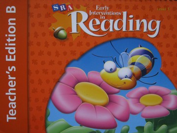 (image for) SRA Early Interventions in Reading 1 TE B (TE)(Spiral) by Mathes