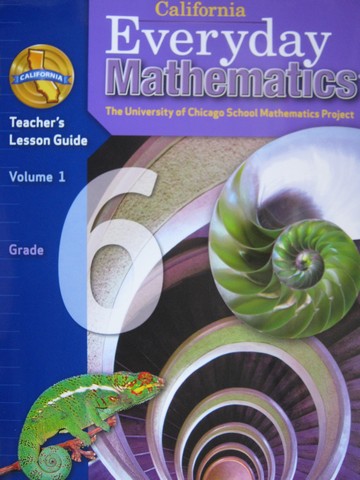 (image for) California Everyday Mathematics 6 TLG Volume 1 (CA)(TE)(Spiral)