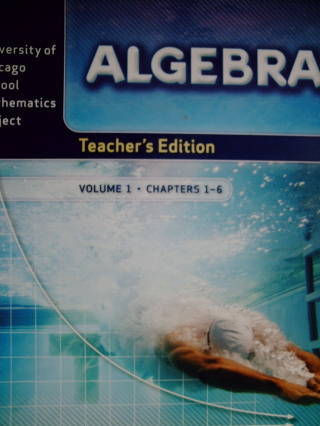 (image for) UCSMP Algebra TE Volume 1 (TE)(H) by Brown, Breunlin, Wiltjer