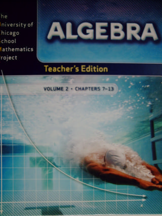 (image for) UCSMP Algebra TE Volume 2 (TE)(H) by Brown, Breunlin, Wiltjer,