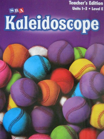 (image for) SRA Kaleidoscope E TE Units 1-3 (TE)(Spiral) by Bereiter,