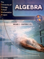 (image for) UCSMP Algebra Volume 2 California Edition (CA)(H) by Brown,