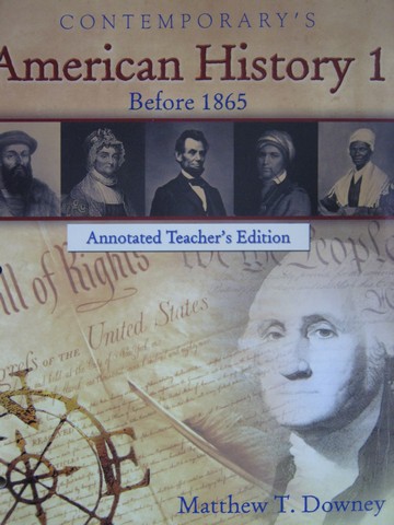 (image for) Contemporary's American History 1 Before 1865 ATE (TE)(P)
