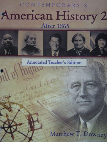 (image for) Contemporary's American History 2 After 1865 ATE (TE)(P)