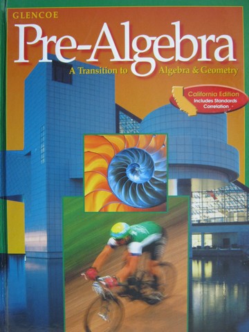 (image for) Pre-Algebra A Transition to Algebra & Geometry (CA)(H)