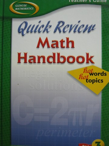 (image for) Quick Review Math Handbook Book 3 TG (TE)(H)