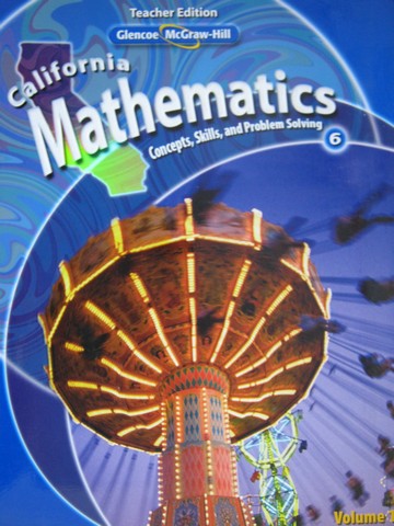 (image for) California Mathematics 6 TE Volume 1 (CA)(TE)(Spiral) by Day,