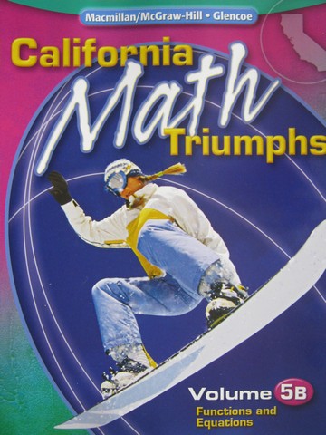 (image for) California Math Triumphs Volume 5B (CA)(P) by Whitney, Brown,