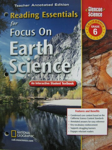 (image for) Focus on Earth Science Reading Essentials TAE (CA)(TE)(P)