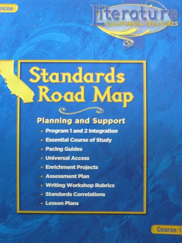 (image for) California Treasures Course 1 Standards Road Map (CA)(Spiral)