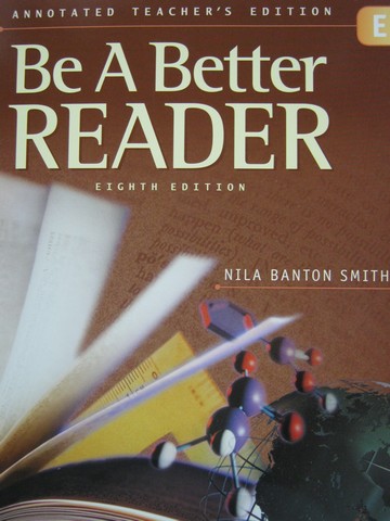 (image for) Be a Better Reader Level E 8th Edition ATE (TE)(P) by Nila Smith