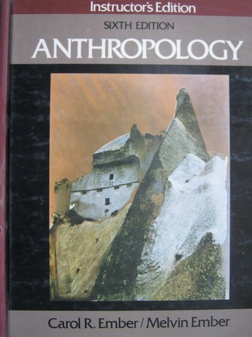 (image for) Anthropology 6th Edition IE (TE)(H) by Ember & Ember