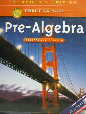 (image for) Pre-Algebra TE (CA)(TE)(H) by Davison, Landau, McCracken,