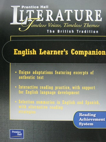 (image for) Literature British Tradition English Learner's Companion (P)