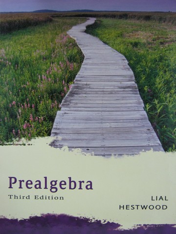 (image for) Prealgebra 3e (H) by Margaret Lial & Diana Hestwood