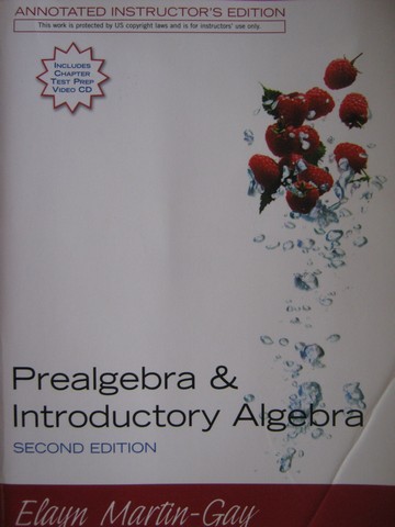 (image for) Prealgebra & Introductory Algebra 2nd Edition AIE (TE)(P)