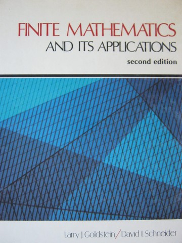(image for) Finite Mathematics & Its Applications 2nd Edition (H)