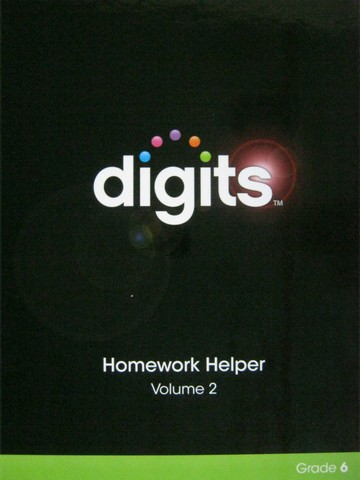 (image for) Digits Grade 6 Homework Helper Volume 2 (H) by Fennell, Johnson,
