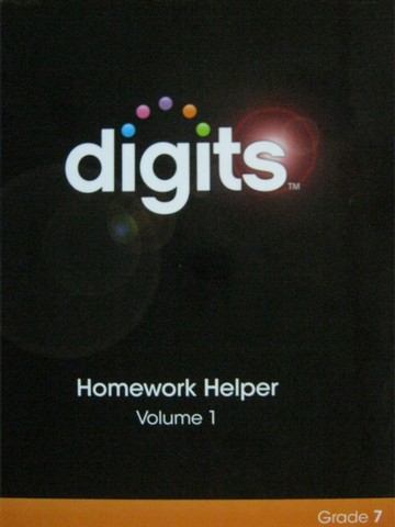 (image for) Digits Grade 7 Homework Helper Volume 1 (H) by Fennell, Johnson,