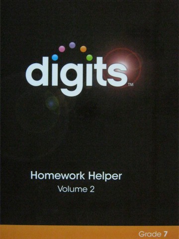 (image for) Digits Grade 7 Homework Helper Volume 2 (H) by Fennell, Johnson, - Click Image to Close