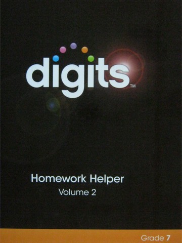 (image for) Digits Grade 7 Homework Helper Volume 2 (H) by Fennell, Johnson,