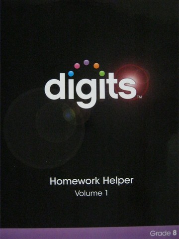 (image for) Digits Grade 8 Homework Helper Volume 1 (H) by Fennell, Johnson,