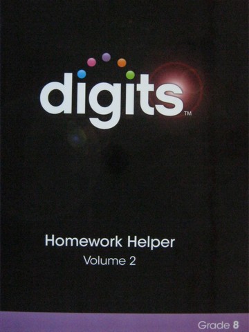 (image for) Digits Grade 8 Homework Helper Volume 2 (H) by Fennell, Johnson,