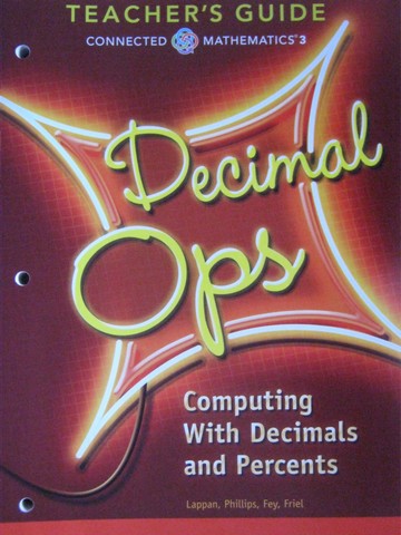 (image for) CMP3 6 Decimal Ops TG (TE)(P) by Lappan, Phillips, Fey, & Friel