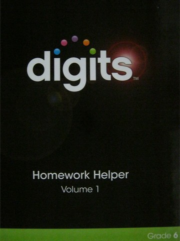 (image for) Digits Grade 6 Homework Helper Volumes 1&2 (Pk) by Fennell,