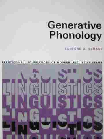 (image for) Generative Phonology (P) by Sanford A Schane
