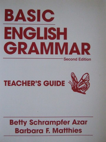 (image for) Basic English Grammar 2nd Edition TG (TE)(P) by Azar & Matthies