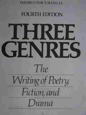 (image for) Three Genres 4th Edition IM (TE)(P) by Stephen Minot