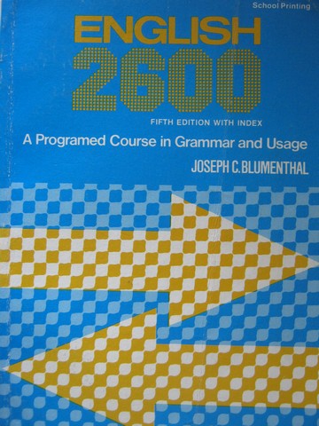 (image for) English 2600 5th Edition with Index (P) by Joseph C Blumenthal