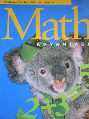 (image for) Math Advantage 1 TE Volume 1 (CA)(TE)(Spiral) by Burton,