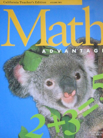 (image for) Math Advantage 1 TE Volume 2 (CA)(TE)(Spiral) by Burton,