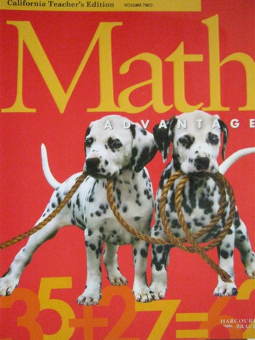 (image for) Math Advantage 2 TE Volume 2 (CA)(TE)(Spiral) by Burton,