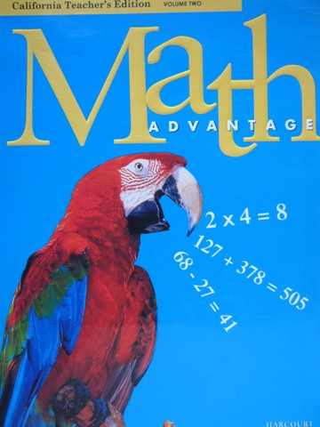 (image for) Math Advantage 3 TE Volume 2 (CA)(TE)(Spiral) by Burton,