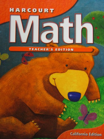 (image for) Harcourt Math K California TE (CA)(TE)(Spiral) by Maletsky,