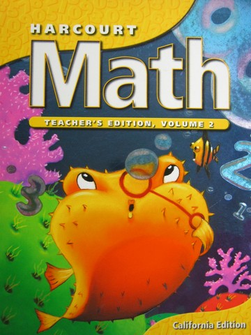 (image for) Harcourt Math 2 TE Volume 2 (CA)(TE)(Spiral) by Maletsky,,