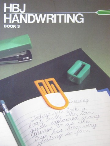 (image for) HBJ Handwriting 3 (P) by Johnson, Dunne, Kirk, Rocklage,