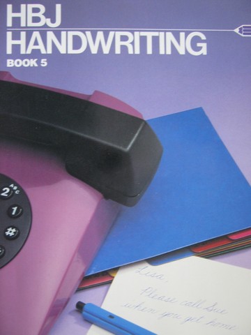 (image for) HBJ Handwriting 5 (P) by Johnson, Dunne, Kirk, Shimizu,