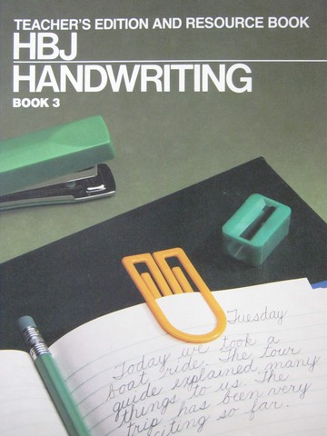 (image for) HBJ Handwriting 3 TE (TE)(Wiro) by Johnson, Dunne, Hoagland,