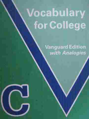 (image for) Vocabulary for College Vanguard Edition with Analogies C (P)