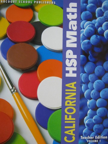 (image for) California HSP Math 1 TE Volume 1 (CA)(TE)(Spiral) by Maletsky,