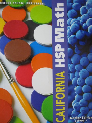 (image for) California HSP Math 1 TE Volume 3 (CA)(TE)(Spiral) by Maletsky,