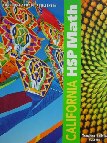(image for) California HSP Math 2 TE Volume 1 (CA)(TE)(Spiral) by Maletsky,