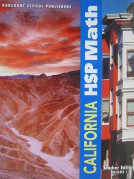 (image for) California HSP Math 6 TE Volume 1 (CA)(TE)(Spiral) by Maletsky,