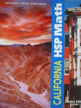 (image for) California HSP Math 6 TE Volume 2 (CA)(TE)(Spiral) by Maletsky,