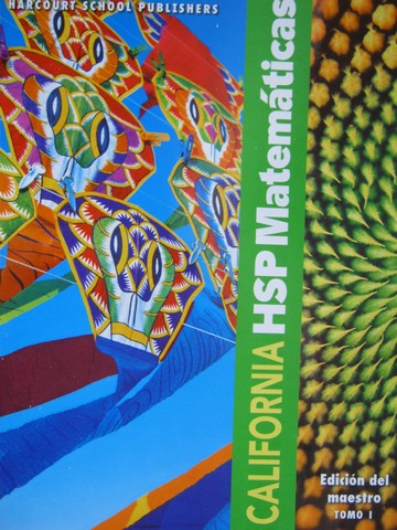 (image for) California HSP Matematicas 2 TE Tomo 1 (CA)(TE)(Spiral)