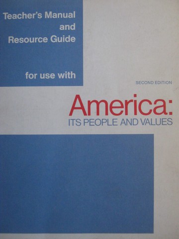 (image for) America Its People & Values 2nd Edition TM & Resource Guide (P)